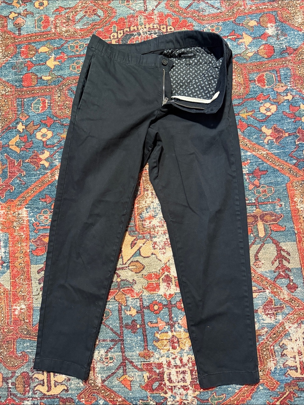 Bonobos Black Chinos - Slim Casual Trousers